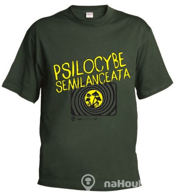 Tričko "Psilocybe semilanceata" - olivové